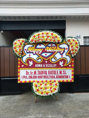 Papan Bunga Pernikahan bojonggede
